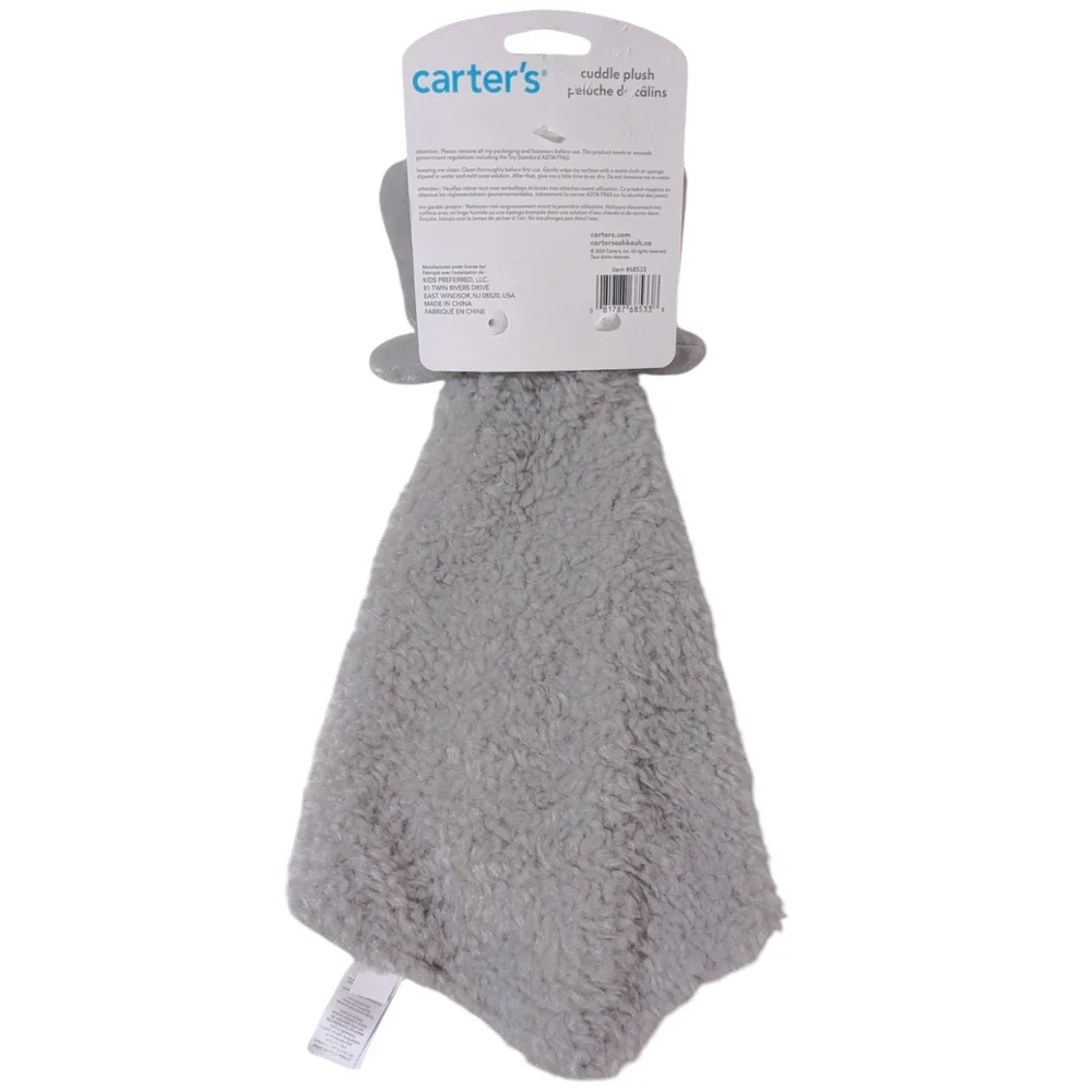 Carter's Gray Elephant Cuddle Plush Baby Stuffed Toy Lovey Soft Gift Replacement
